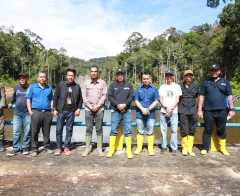 BWS Wilayah Sumatera IV Bersama Bupati Lingga Meninjau Waduk Air Gemuruh