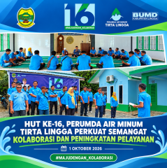 HUT ke-16, Perumda Air Minum Tirta Lingga Perkuat Semangat Kolaborasi dan Peningkatan Pelayanan
